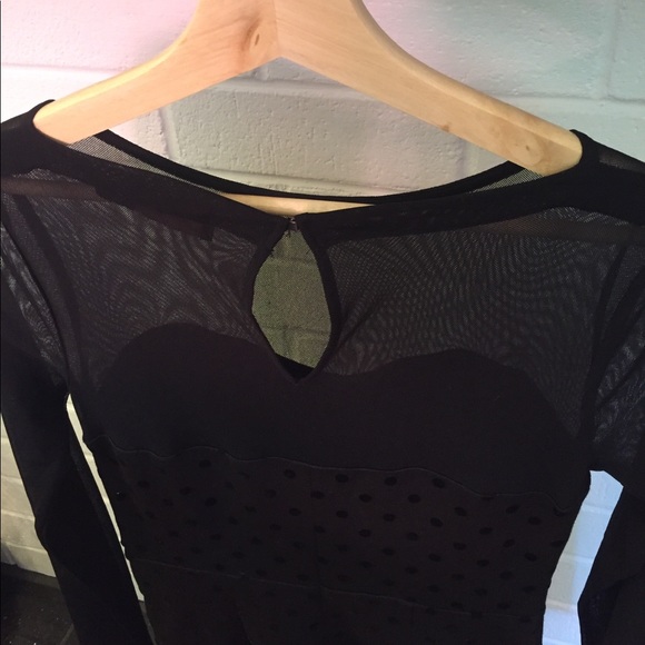 The Limited black cocktail dress with polka dots - Picture 4 of 4